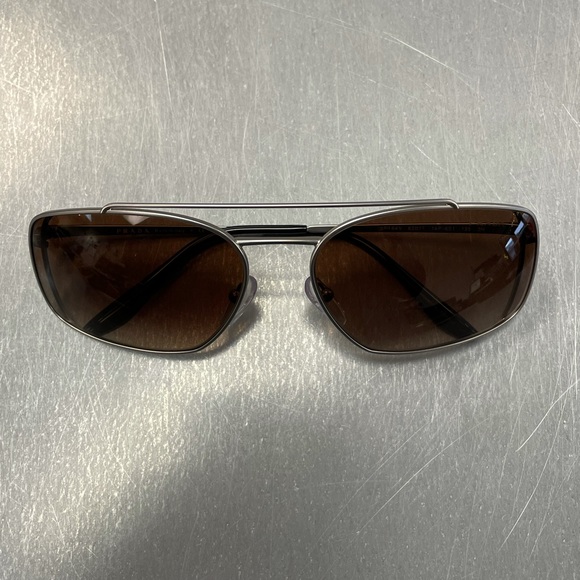 Prada Silver Metal Sunglasses - Picture 1 of 11
